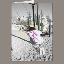 Girl on Swing cards