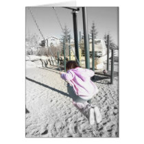 Girl on Swing cards by Carennedy Girl on Swing cards