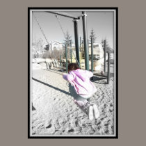 Girl on Swing posters