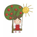 Girl on Swing  T-shirts and Gifts