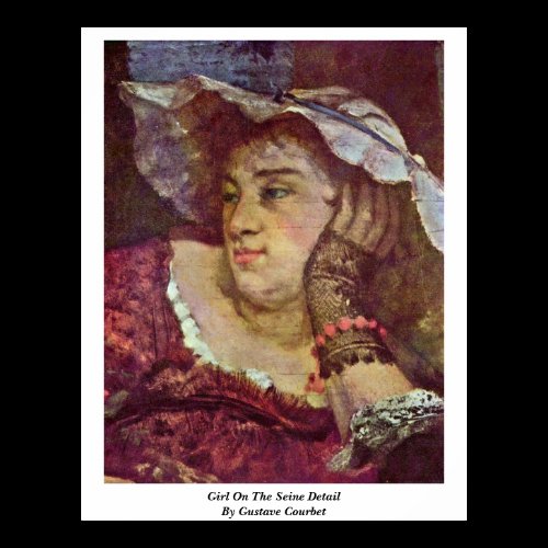 Girl On The Seine Detail By Gustave Courbet Poster
