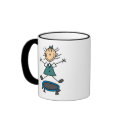 Girl On Trampoline Mug by stick_figures Girl On Trampoline Mug