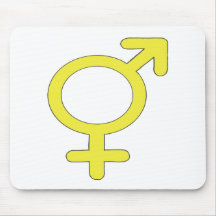 GIRL OR BOY JAUNE.PNG MOUSE PAD