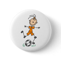 Girl Orange Soccer Uniform buttons