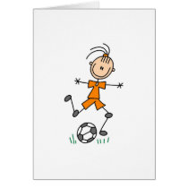 Girl Orange Soccer Uniform cards