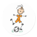 Orange Girl Soccer Uniform sticker