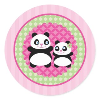 Girl Panda Bear Sticker sticker