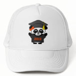 Girl Panda Black & Orange 2012 Grad hats