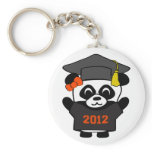 Girl Panda Black & Orange 2012 Grad keychains