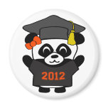 Girl Panda Black & Orange 2012 Grad magnets