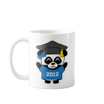Girl Panda Blue & White 2012 Grad Coffee Mug