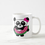 Girl Panda with Watermelon Slice Mug