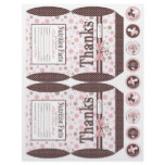 Girl Party Favor Box Template B Personalized Flyer