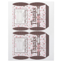 Girl Party Favor Box Template Flyer Design