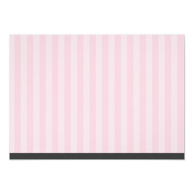 Girl Photo Graduation Bear Pink Stripes 5x7 Paper Invitation Card
