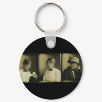 Girl photostrip keychain