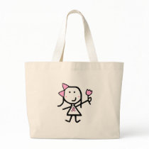 Girl & Pink Ribbon bags