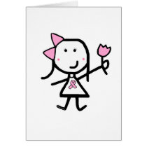 Girl & Pink Ribbon cards