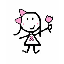 Girl & Pink Ribbon t-shirts