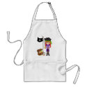 Girl Pirate with Treasure and Flag Apron by KirstenEdwards Girl Pirate with Treasure and Flag Apron