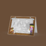 Girl Pirate with Treasure Birth Announcement cards