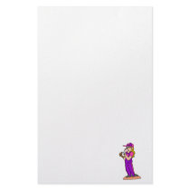 girl pitcher stationery design