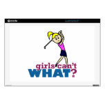 Girl Playing Golf 17" Laptop Decals