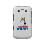 Girl Playing Golf Blackberry Cases