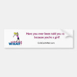 Girl Playing Golf Bumper Stickers