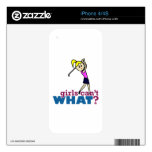 Girl Playing Golf Decal For The iPhone 4