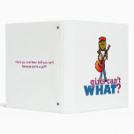 Girl Playing Guitar Binder