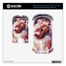 Girl Playing Guitar by Pierre Renoir Samsung Gravity 3 Skin