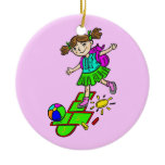 Girl Playing Hopscotch 2