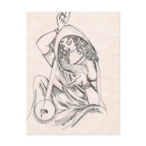 Girl playing sitar postcards by mithu_k Girl playing sitar postcards