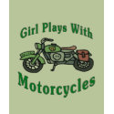 Girl Plays With Motorcycles t-shirts by figstreetstudio Girl Plays With Motorcycles t-shirts