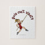 Girl Pole Vaulting - Red (Light) Puzzles