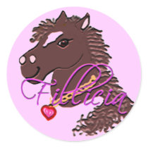 Girl Pony Fillicia stickers by Perlyyyy Girl Pony Fillicia stickers