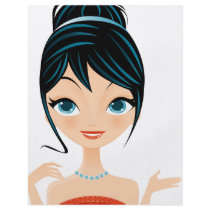 girl portrait flyers by Melisende girl portrait flyers