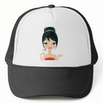 girl portrait hats by Melisende girl portrait hats