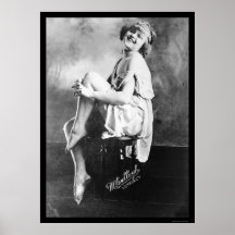 Girl Posing and Laughing 1919 Posters