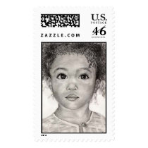 Girl postage by liqdslvr Girl postage