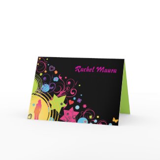 Girl Power Bright Sweet Sixteen 16 Thank You Card