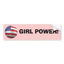 GIRL POWER! BUMPER STICKER