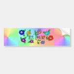 Girl Power Gradient Colored Bumper Sticker