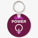 Girl Power keychains by FunnySillyShirts Girl Power keychains