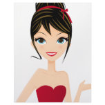girl presenting letterhead template