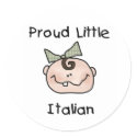 Girl Proud Little Italian stickers