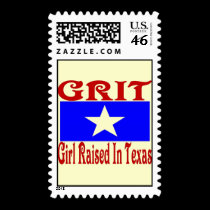 Girl Raised In Texas postage