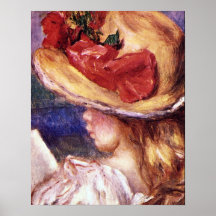 Girl Reading2 by Pierre Renoir Posters