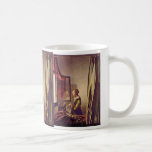 Girl Reading A Letter At An Open Window,  By Verme Coffee Mug